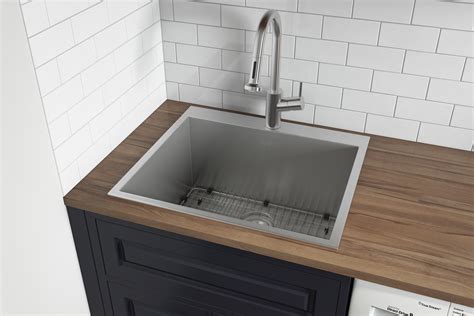 deep stainless steel laundry sink with cabinet|stainless steel laundry utility sink.